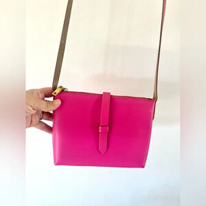 J.Crew Pink‎ Parker Crossbody Genuine Leather Purse NWT
